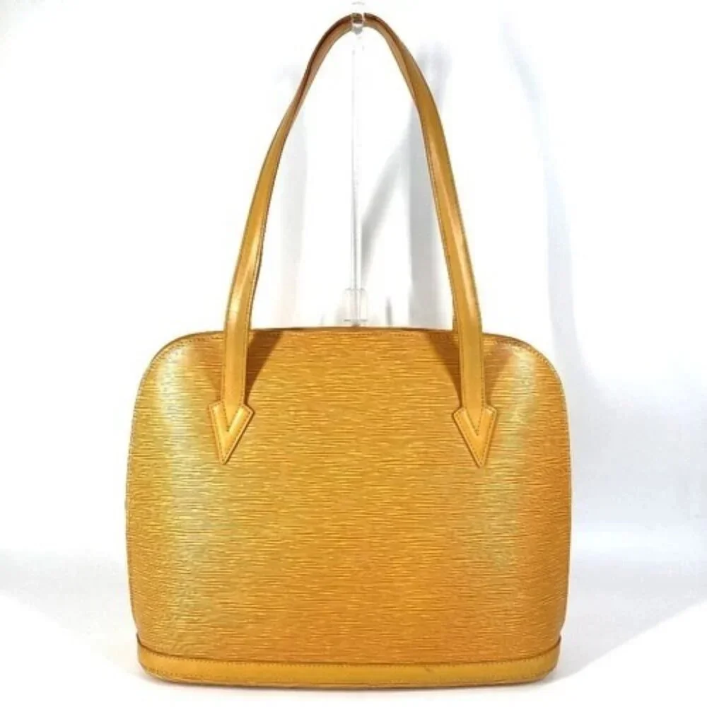 LOUIS VUITTON M52289 Epi Lussac Shoulder Bag Tote Bag Epi Leather Tassiri Yellow